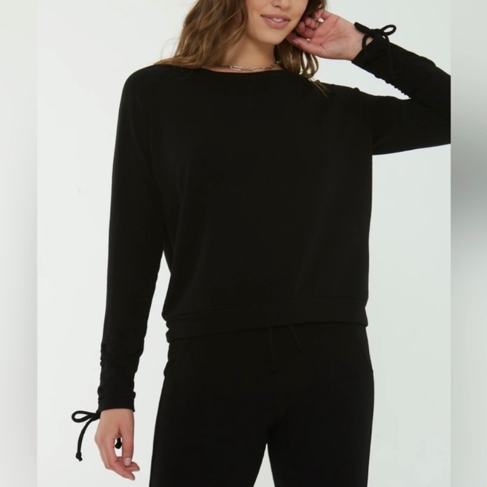 Project Social T Ava Ruched Crew Sweatshirt